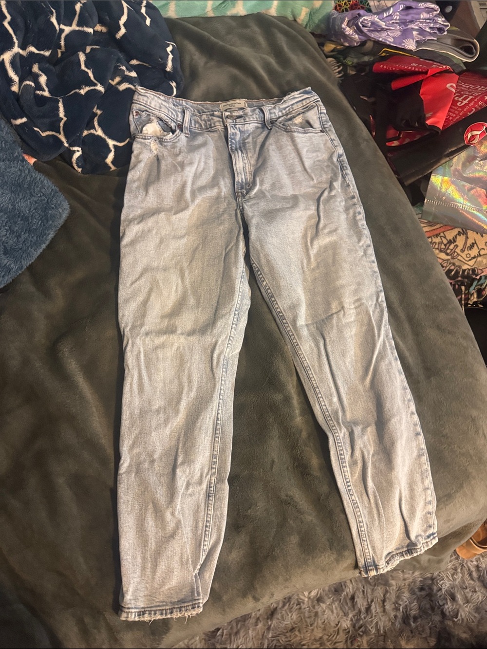Abercrombie & Fitch Light Wash Skinny High Rise Jeans